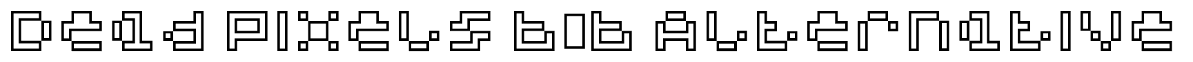 Dead Pixels 6×6 Alternative font